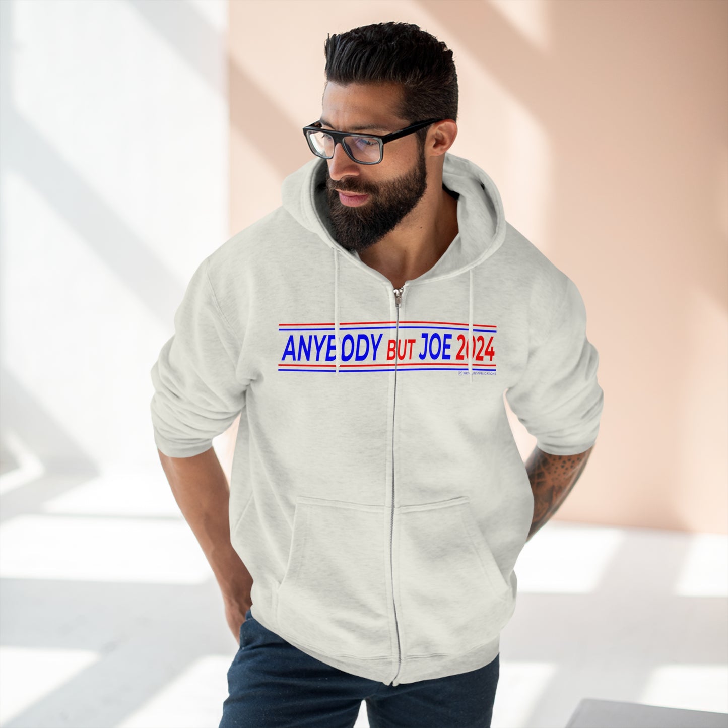 Men's Down The Stairs Joe Bye Done Premium Full Zip Hoodie