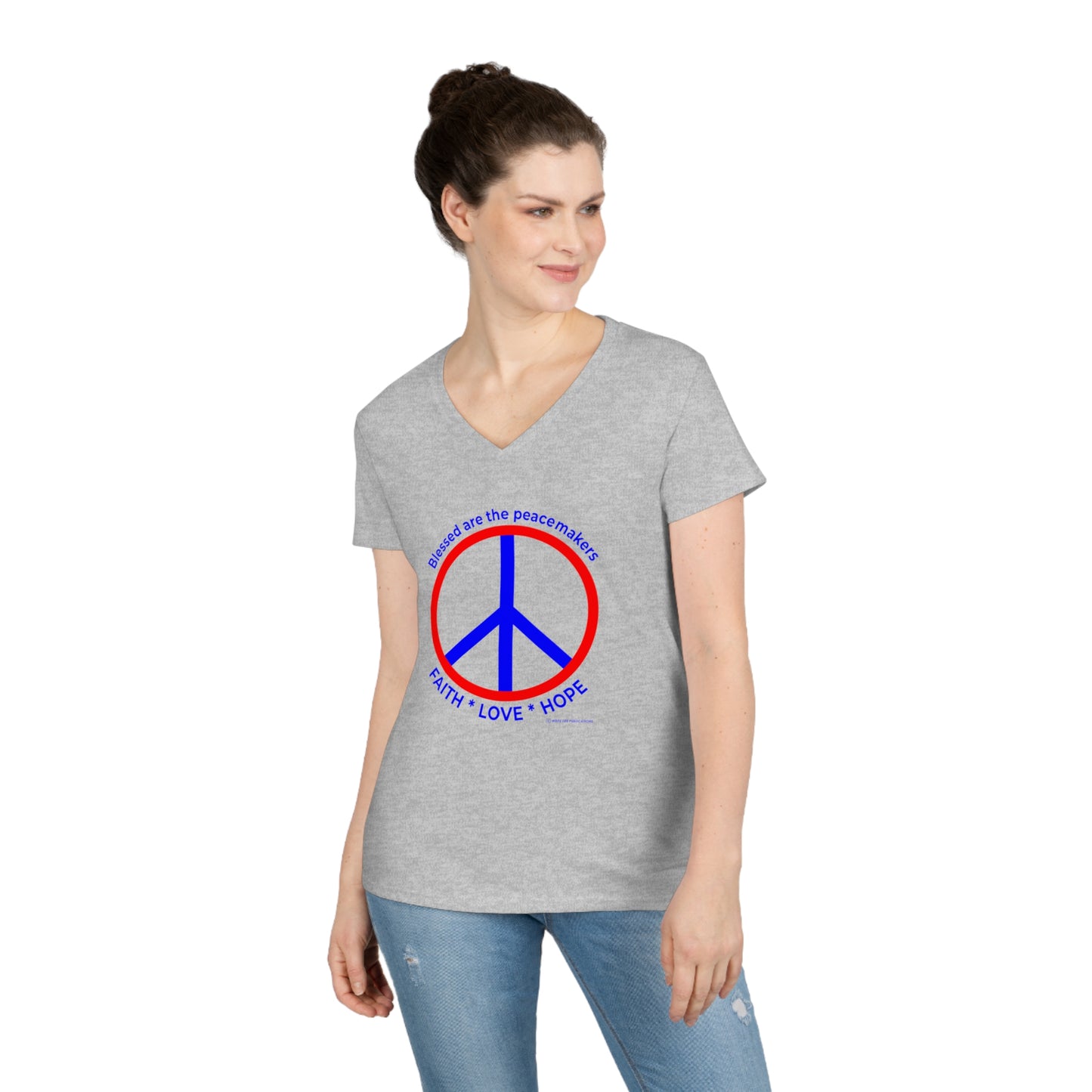 Women's Peacemakers V-Neck Tee