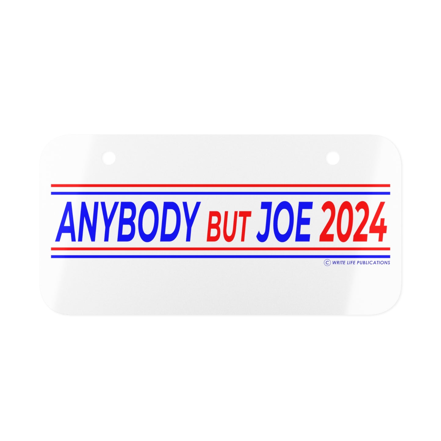 Anybody But Joe 2024 Mini License Plate