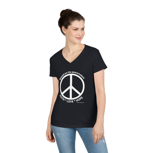 Women's Peacemakers V-Neck Tee