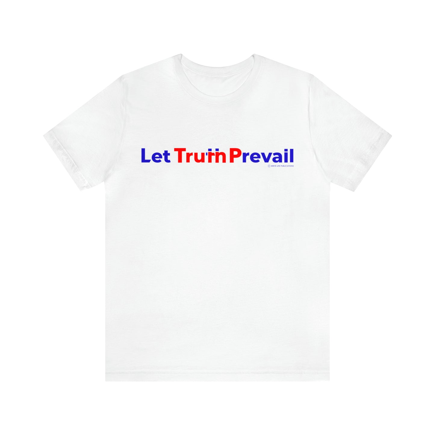 Men's Let Truth (Trump) Prevail Slogan Jersey Short Sleeve Tee