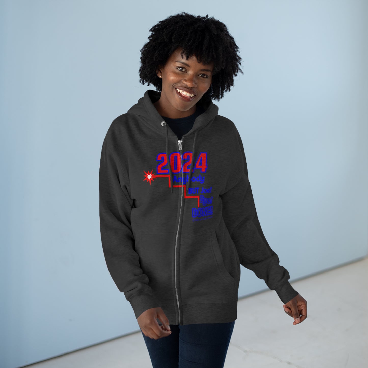 Women's Short Fuse Joe Bye Done Premium Full Zip Hoodie