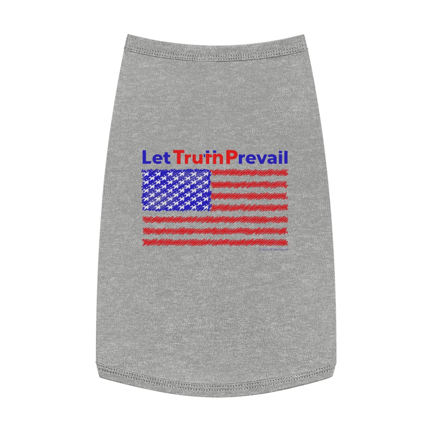 Let Truth (Trump) Prevail with American Flag Pet Tank Top