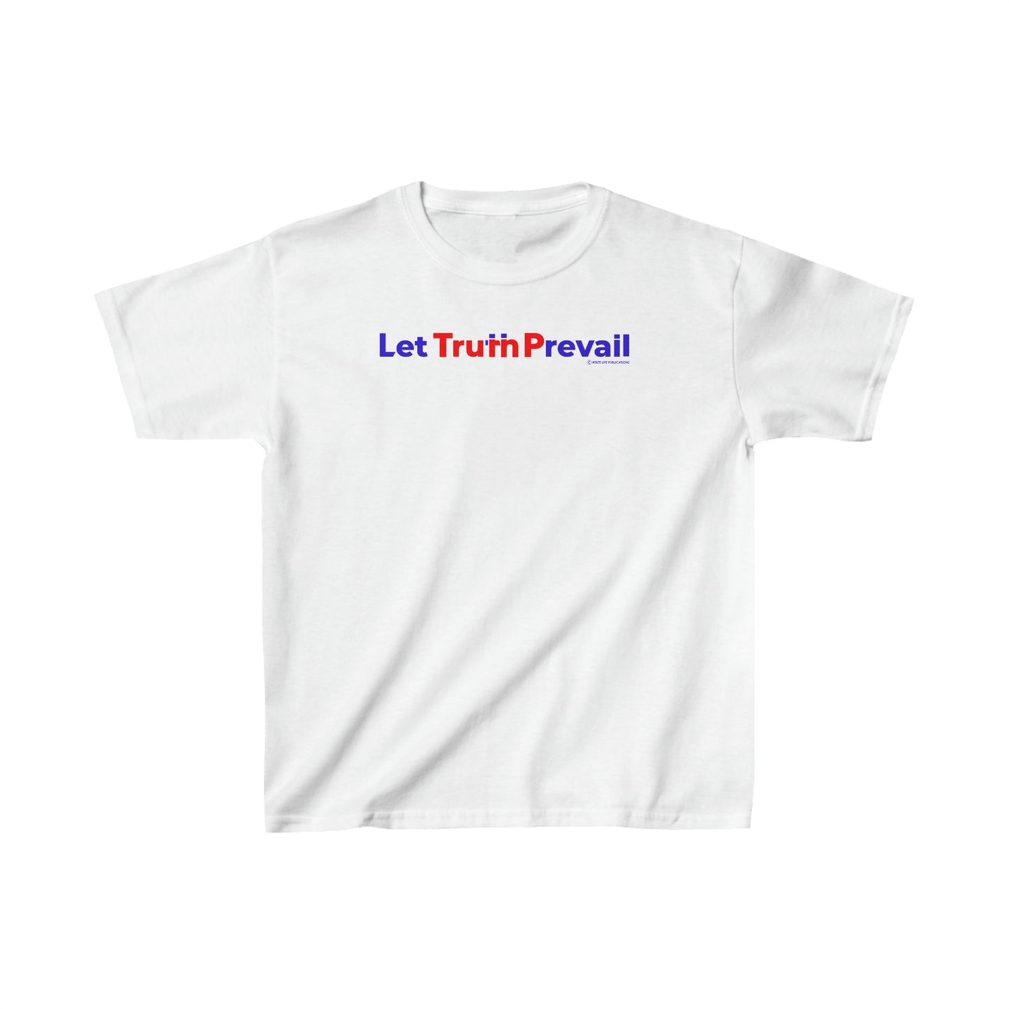 Kid's Let Truth (Trump) Prevail Slogan Jersey Short Sleeve Tee