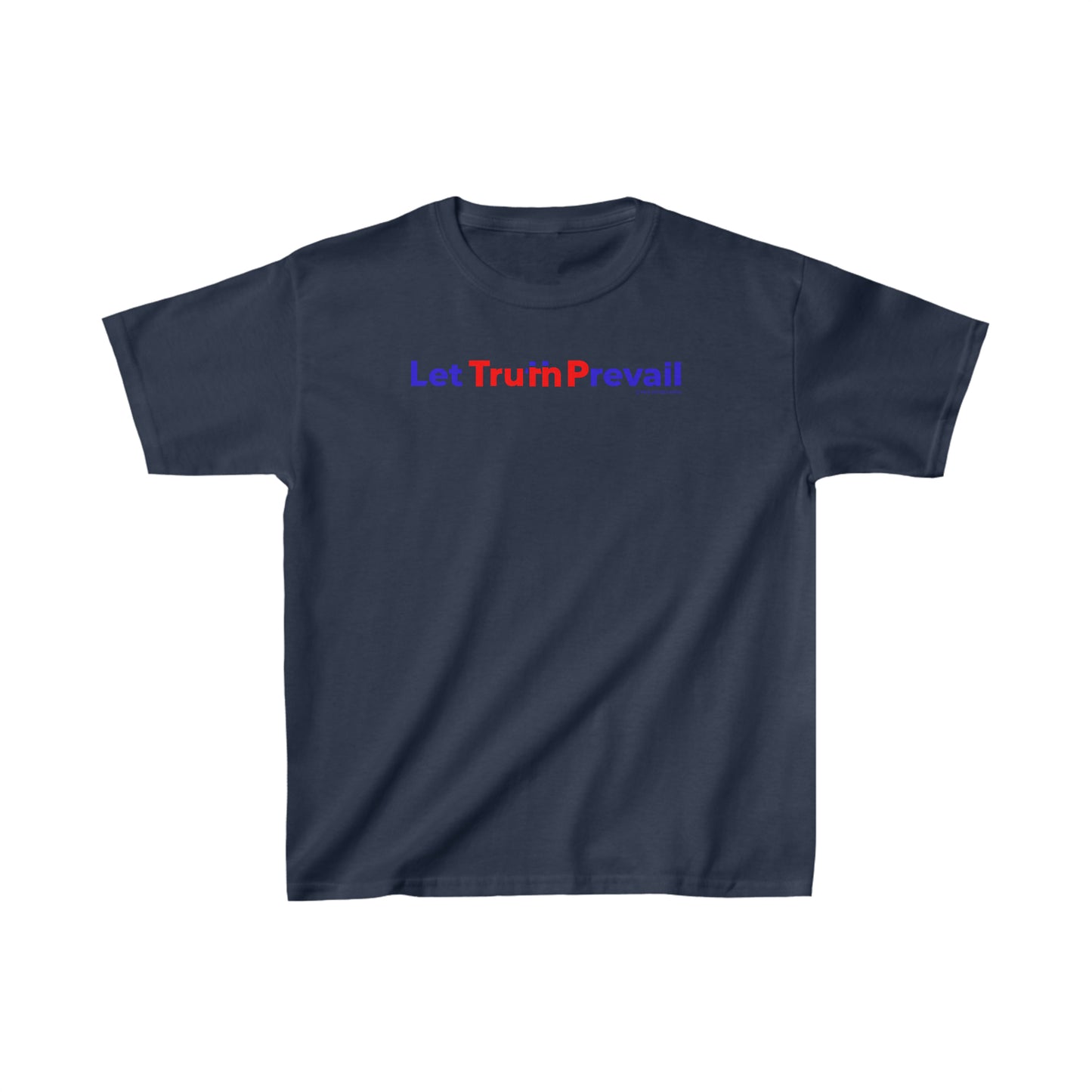 Kid's Let Truth (Trump) Prevail Slogan Jersey Short Sleeve Tee