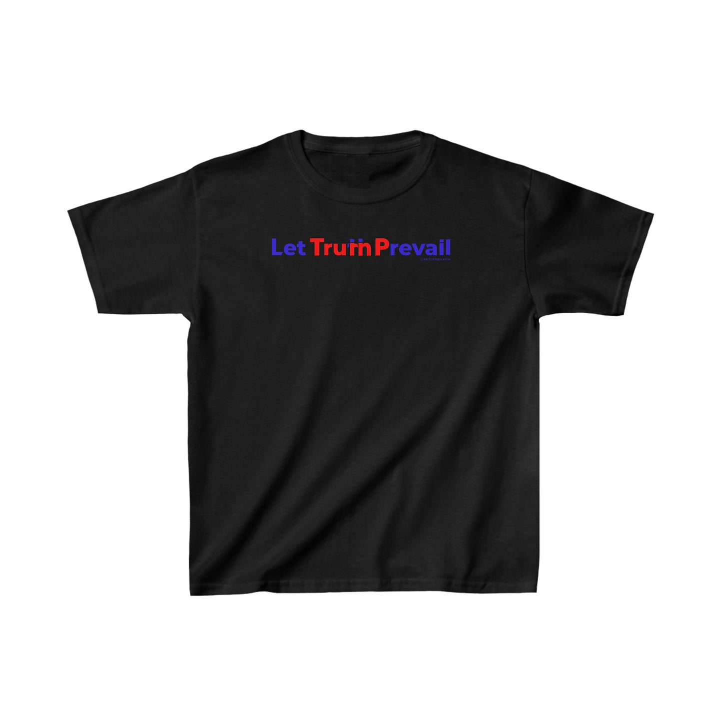 Kid's Let Truth (Trump) Prevail Slogan Jersey Short Sleeve Tee