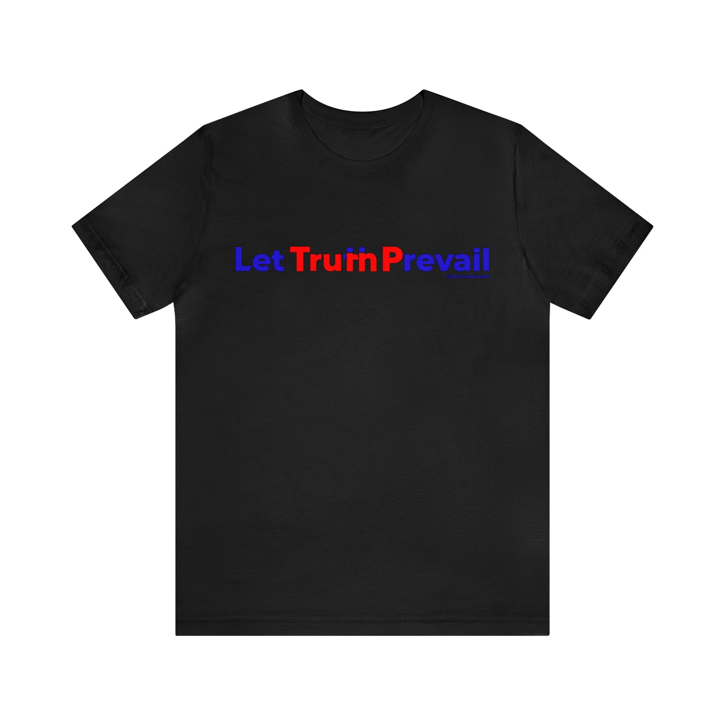 Men's Let Truth (Trump) Prevail Slogan Jersey Short Sleeve Tee