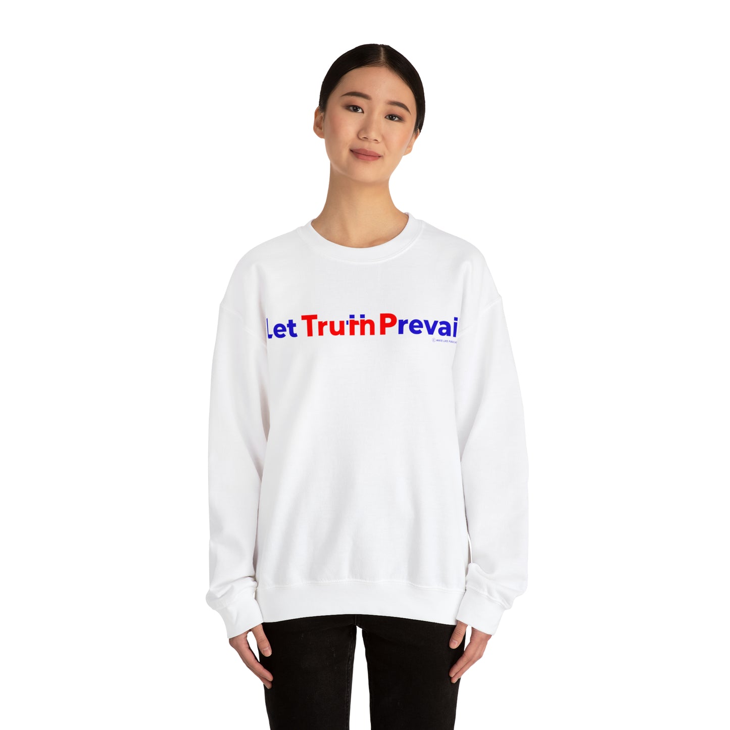 Women's Let Truth (Trump) Prevail Slogan Heavy Blend™ Crewneck Sweatshirt