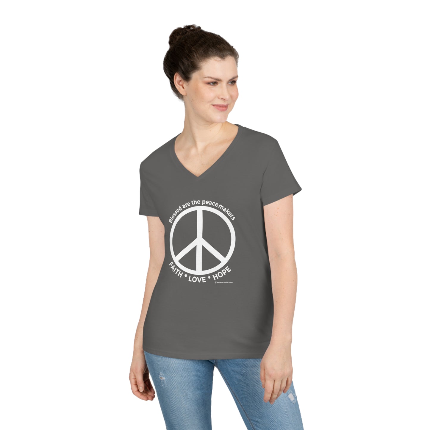 Women's Peacemakers V-Neck Tee