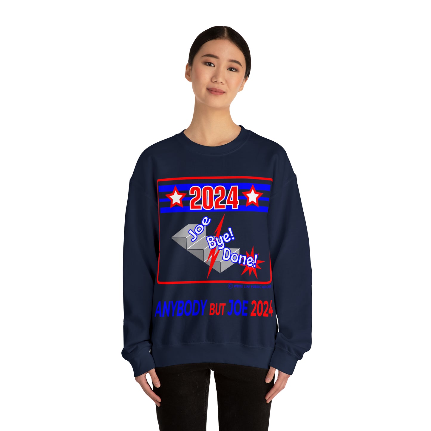 Women's Down The Stairs Joe Bye Done Heavy Blend™ Crewneck Sweatshirt