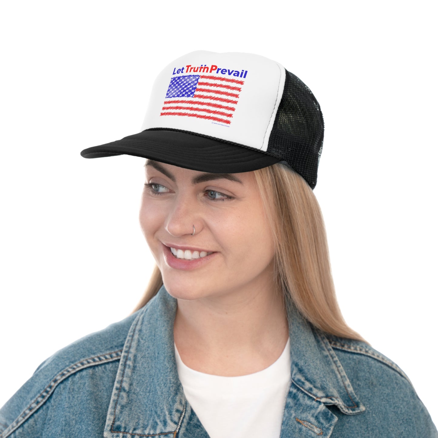 Let Truth (Trump) Prevail with American Flag Trucker Caps