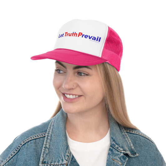 Let Truth (Trump) Prevail Slogan with American Flag Trucker Caps