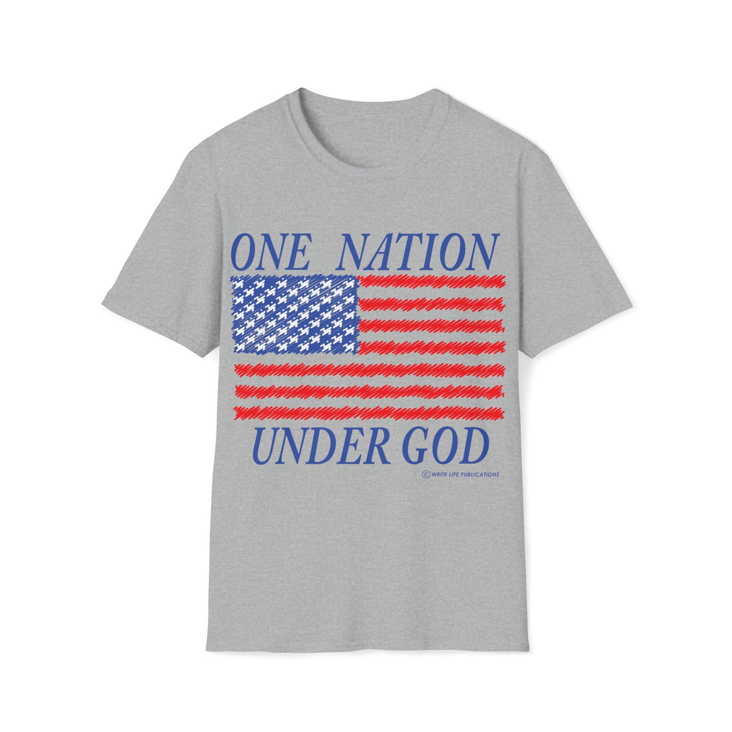 Women's One Nation Under God Softstyle T-Shirt