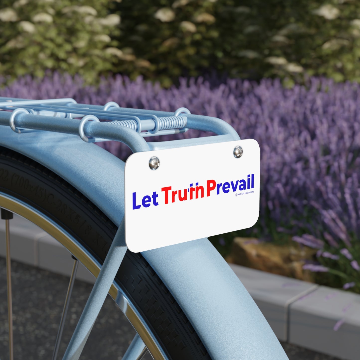 Let Truth (Trump) Prevail Slogan Mini License Plate