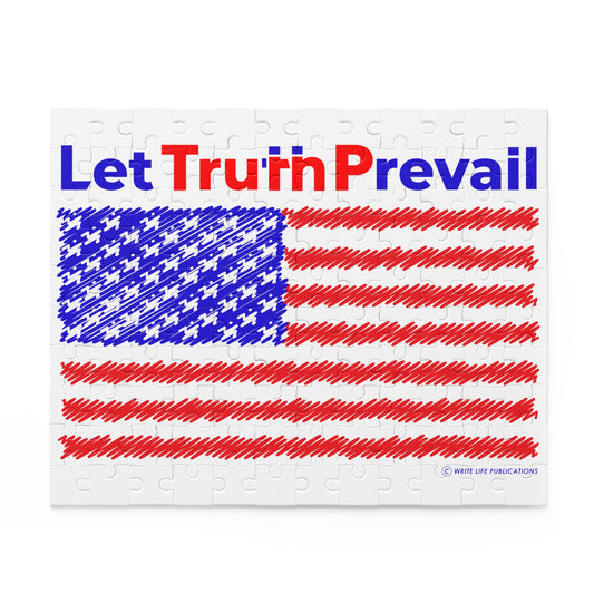 Let Truth (Trump) Prevail with American Flag Puzzle (120, 252, 500-Piece)