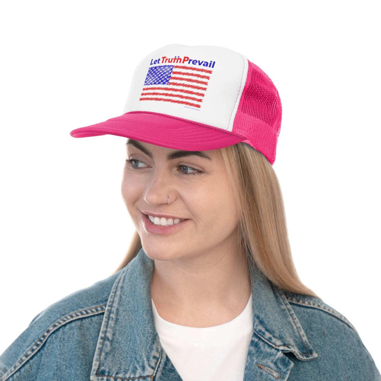 Let Truth (Trump) Prevail with American Flag Trucker Caps