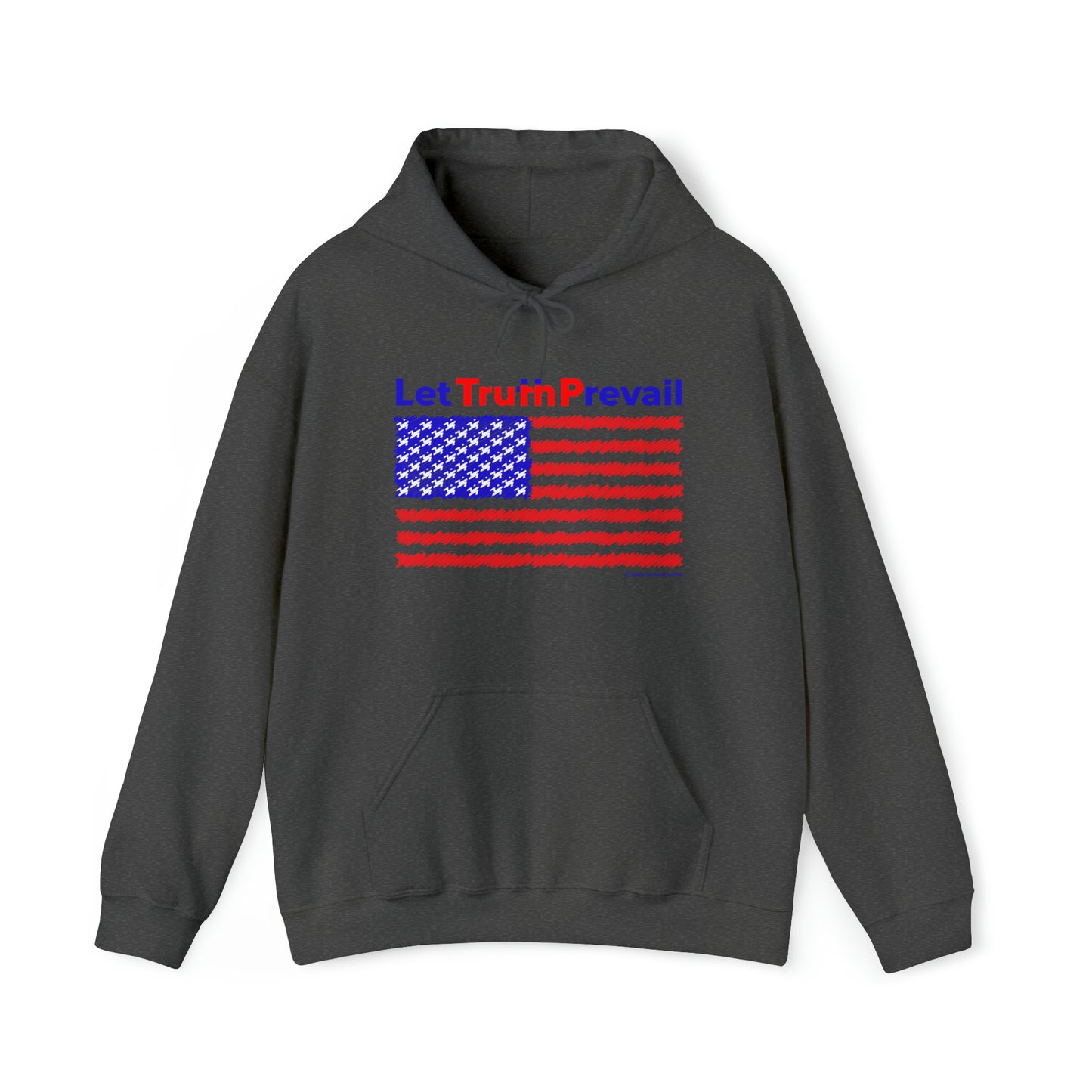 Women's Let Truth (Trump) Prevail with American Flag Heavy Blend™ Hooded Sweatshirt