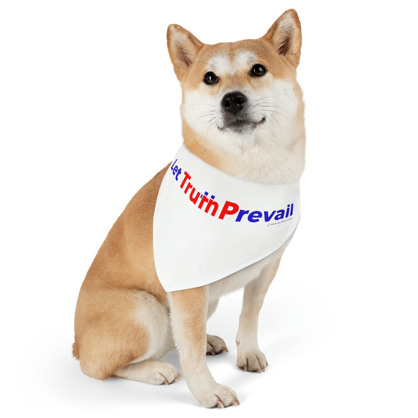 Let Truth (Trump) Prevail Slogan Pet Bandana Collar