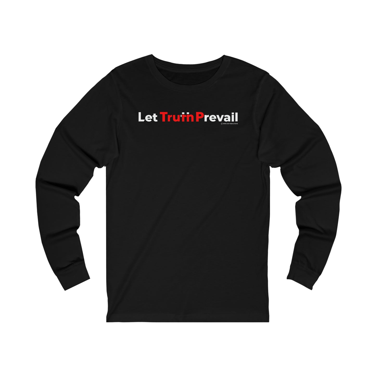 Women's Let Truth (Trump) Prevail Slogan Jersey Long Sleeve Shirt