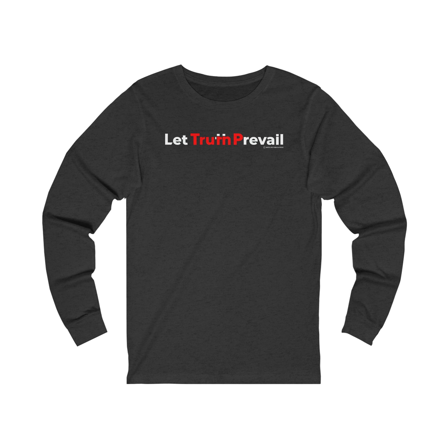 Women's Let Truth (Trump) Prevail Slogan Jersey Long Sleeve Shirt