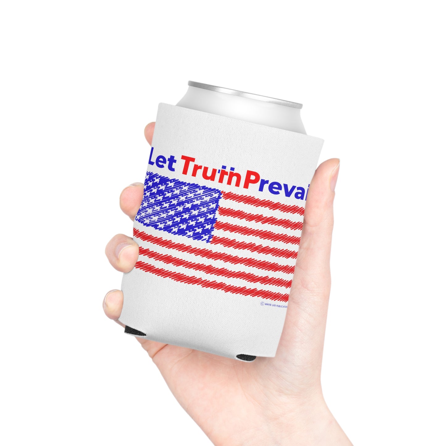 Let Truth (Trump) Prevail with American Flag Can Cooler