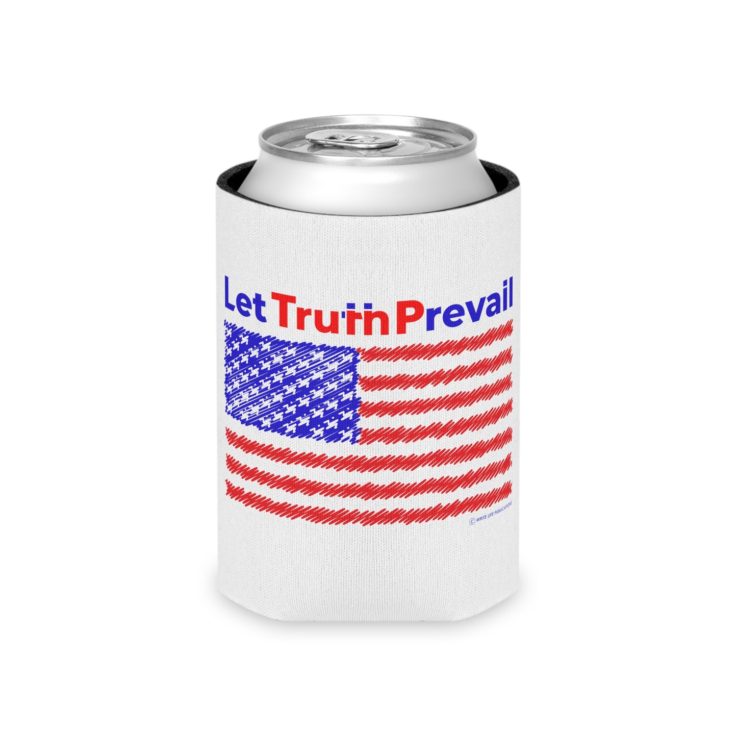 Let Truth (Trump) Prevail with American Flag Can Cooler