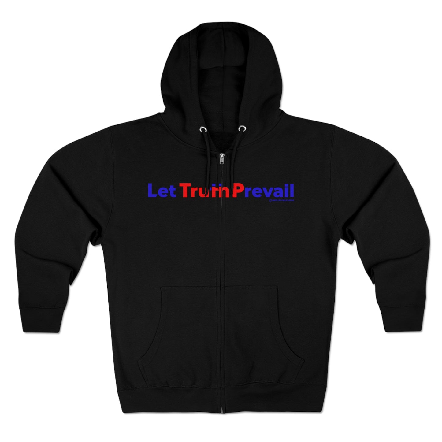 Women's Let Truth (Trump) Prevail Slogan Premium Full Zip Hoodie