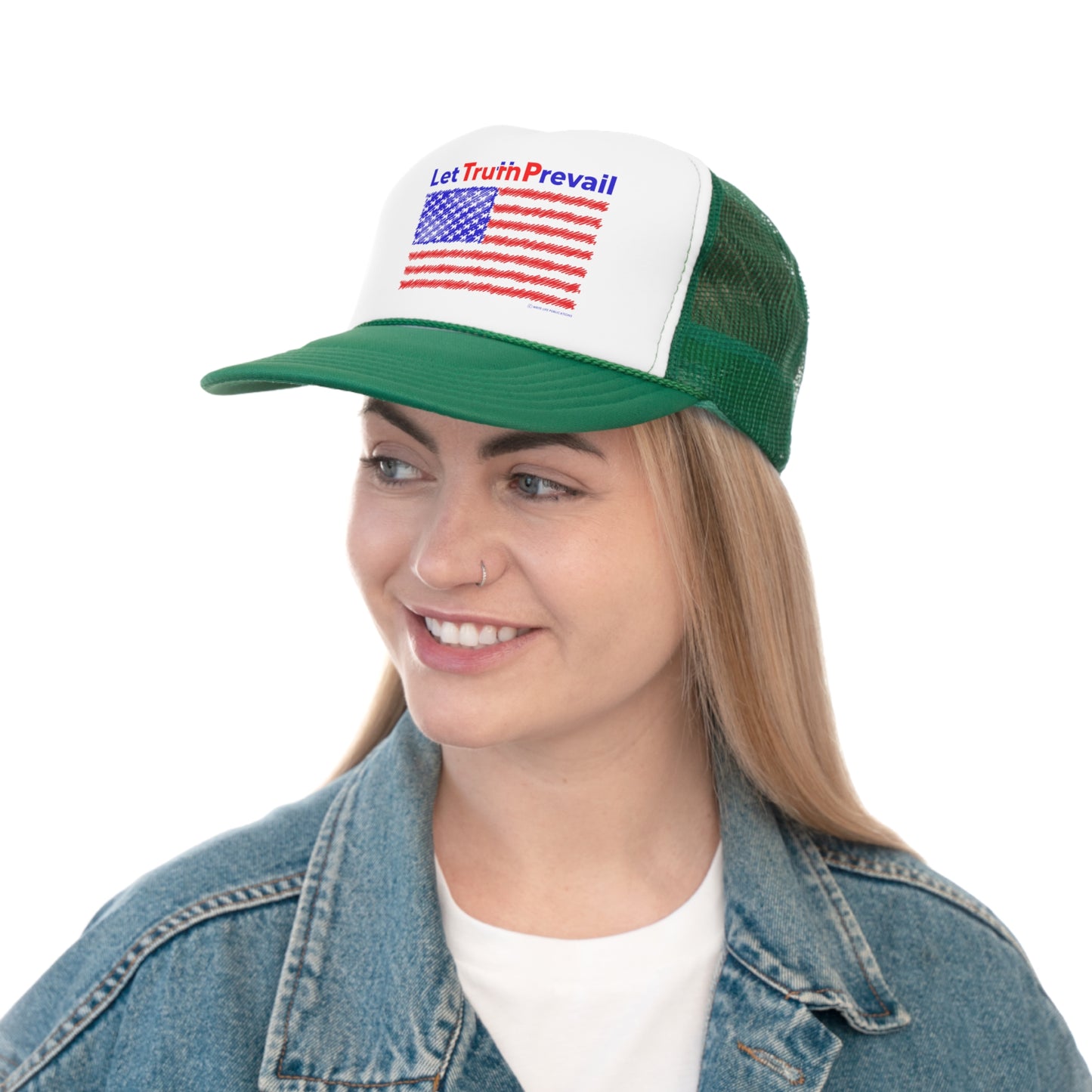 Let Truth (Trump) Prevail with American Flag Trucker Caps