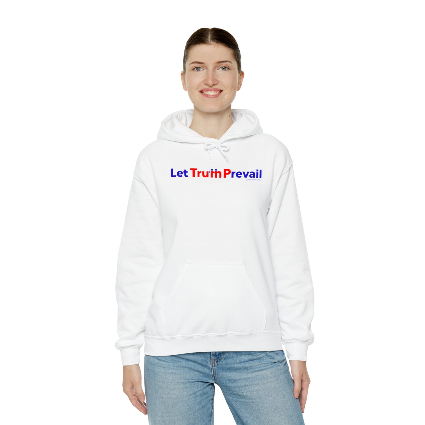 Women's Let Truth (Trump) Prevail Slogan Heavy Blend™ Hooded Sweatshirt