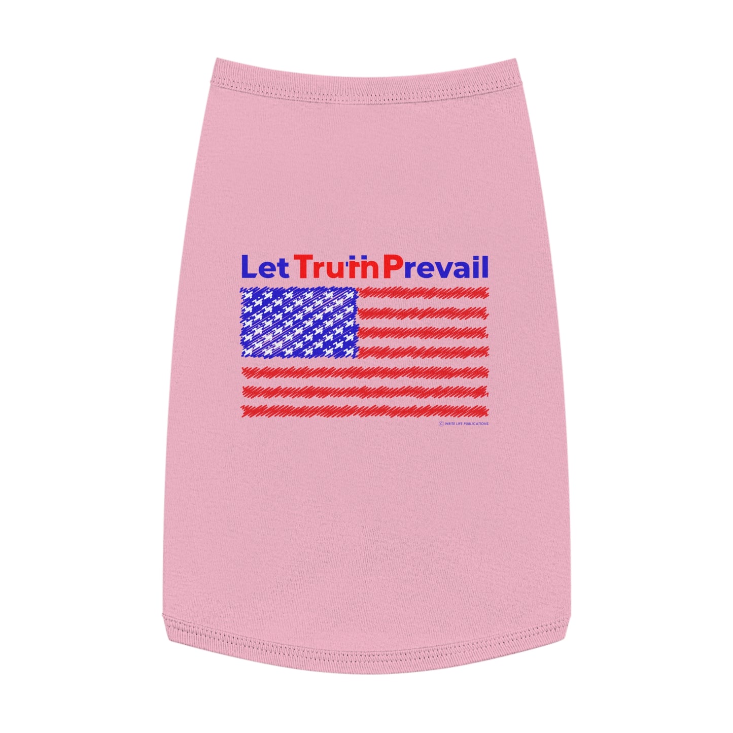 Let Truth (Trump) Prevail with American Flag Pet Tank Top