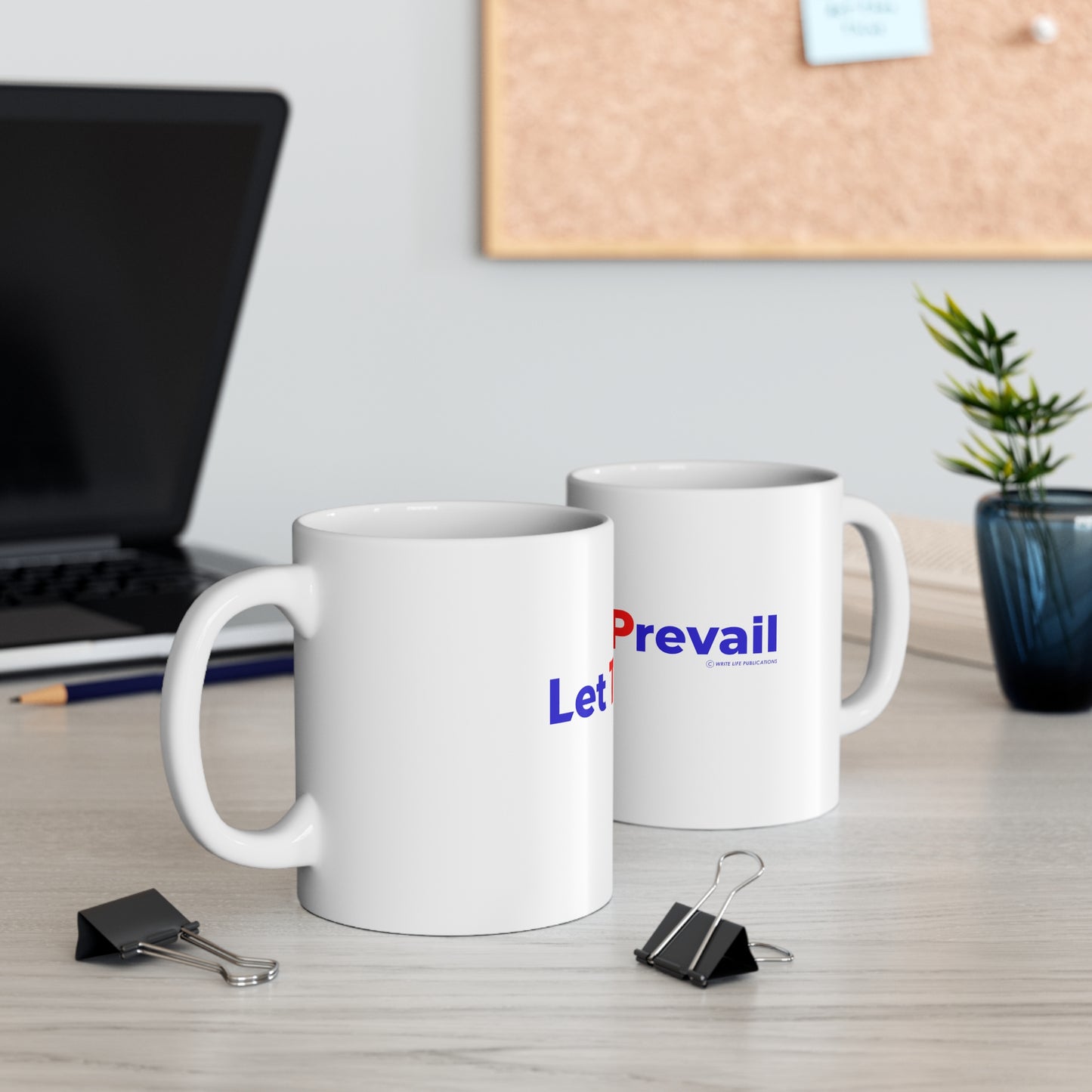 Let Truth (Trump) Prevail Slogan Ceramic Mug (11 oz)