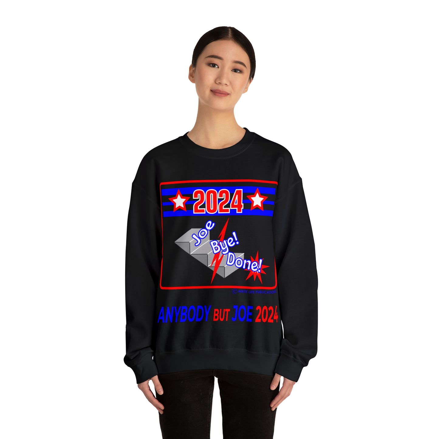 Women's Down The Stairs Joe Bye Done Heavy Blend™ Crewneck Sweatshirt