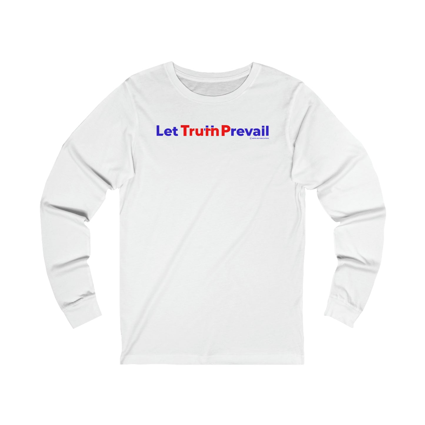 Women's Let Truth (Trump) Prevail Slogan Jersey Long Sleeve Shirt