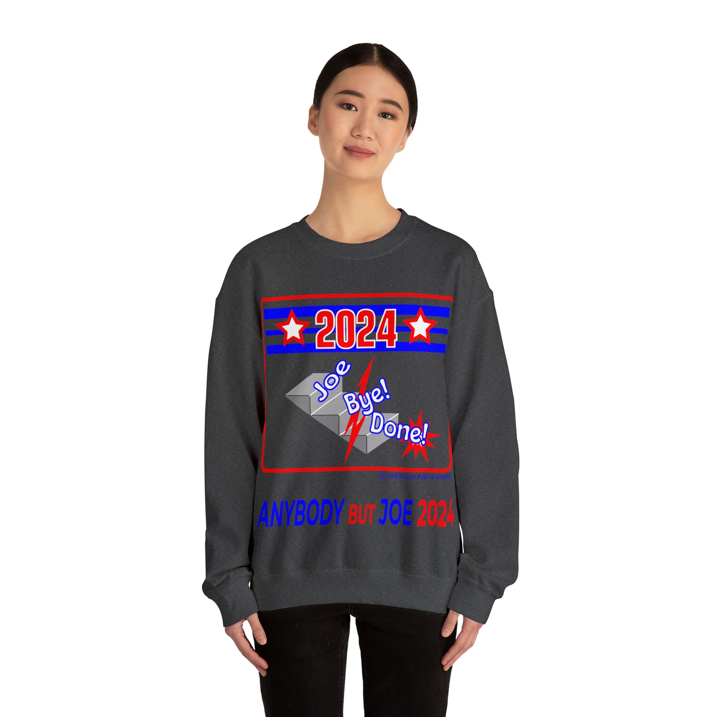 Women's Down The Stairs Joe Bye Done Heavy Blend™ Crewneck Sweatshirt