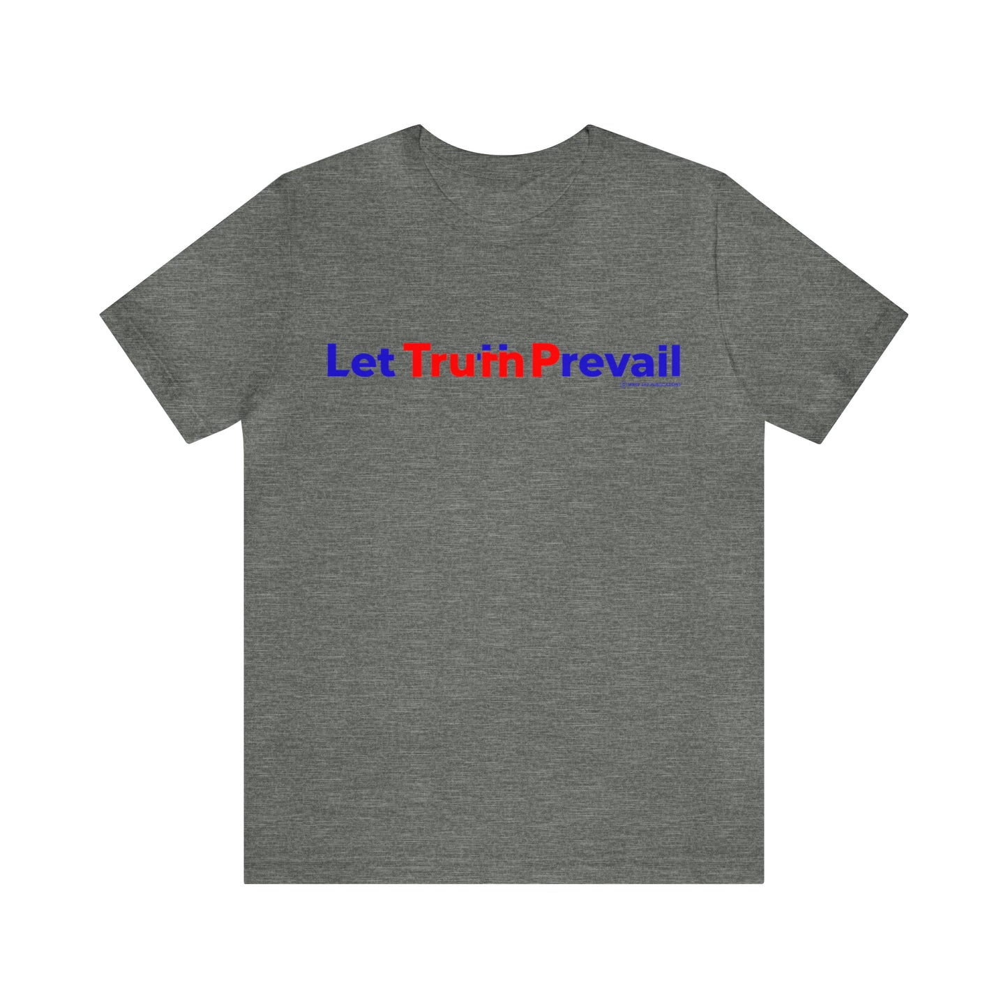 Men's Let Truth (Trump) Prevail Slogan Jersey Short Sleeve Tee